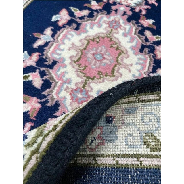 Traditional Handwoven Kashan Style Area Rug 2x3 For Sale - Image 3 of 8