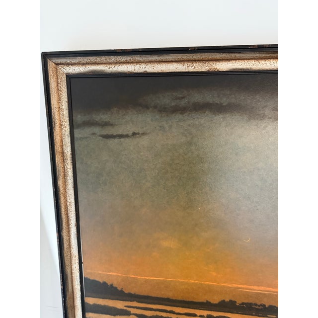 Large Mickey Williams Landscape oil on canvas framed. Titled “Summer Dusk Bear Island”. Signed and dated on verso 2003...