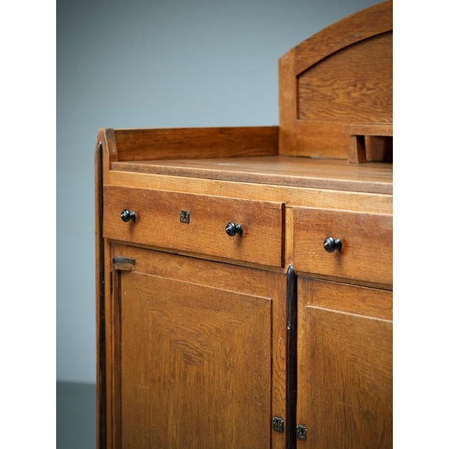 Art Deco Bar Cabinet in Oak and Coromandel, Europe, 1930 For Sale - Image 11 of 16