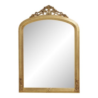 Moyer Gold Gilt Regency Style Large Wall Mirror For Sale