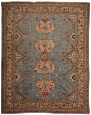 Antique Turkish Oushak Rug - 10′ × 12′11″