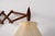 Mid-Century Modern Vintage Scissor Wall Lamp with Adjustable Wooden Arm, 1970s For Sale - Image 3 of 11