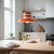 Space Age Scandinavian Modern Orange Metal Light Fixture, 1970s For Sale - Image 3 of 15