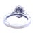 Early 21st Century Marchesa 18k White Gold Oval Diamond Engagement Ring, Size 7 For Sale - Image 5 of 11