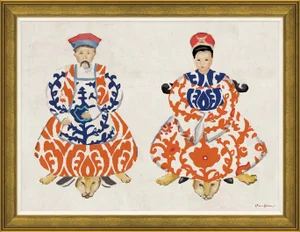 Silk Scroll By Dana Gibson, Framed Art Print