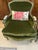 Forest Green 1960s French Style Bergere Accent Chairs - A Pair For Sale - Image 8 of 9