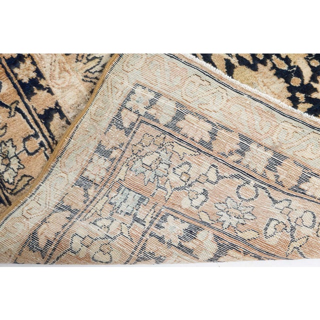 Authentic Persian Kirman Handmade Wool Rug For Sale In New York - Image 6 of 8