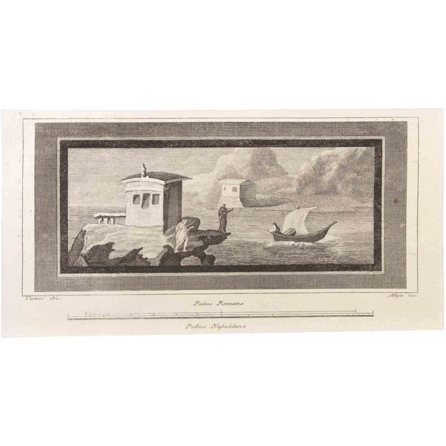 Seascape is an etching realized by vincenzo aloja (1768-1817). The etching belongs to the print suite “antiquities of...