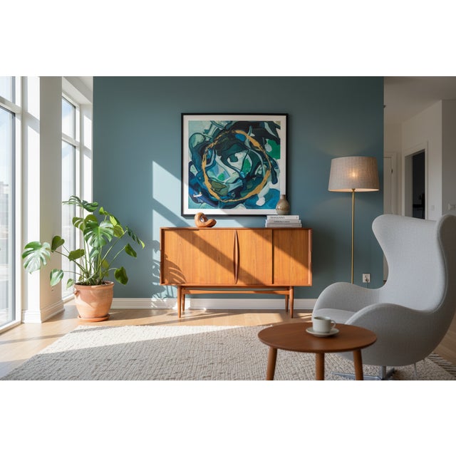 Danish Sideboard in Teak with Sliding Doors, 1960s For Sale - Image 15 of 16