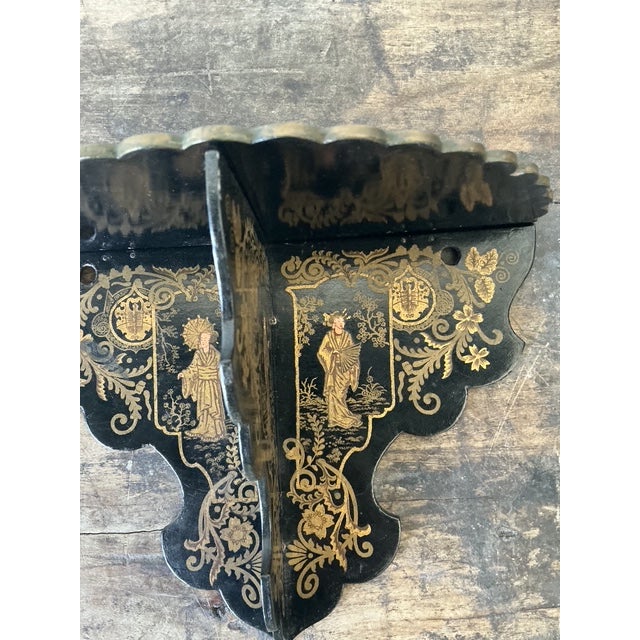 Mid 20th Century Vintage Asian Chinoiserie Folding Bracket For Sale - Image 5 of 8