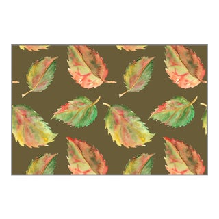 Contemporary Autumn Leaves Paper Placemat Pads- Set of 30 For Sale