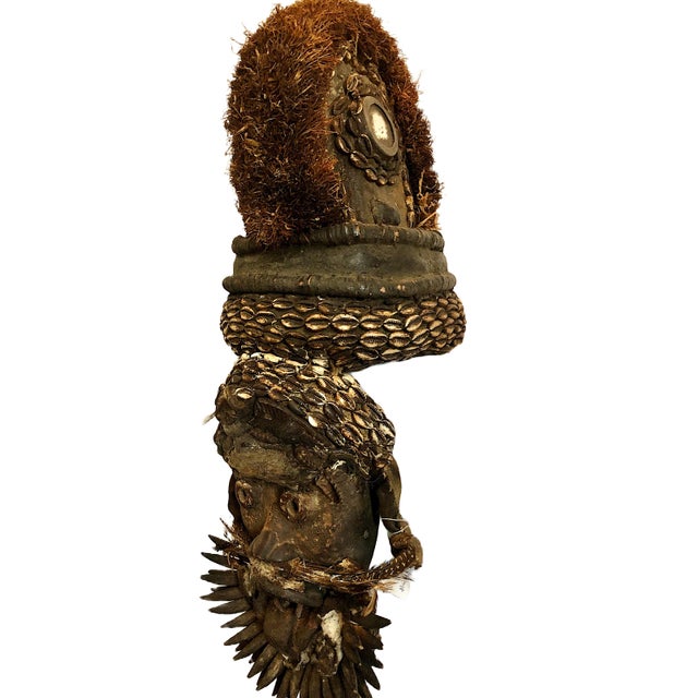 Mid 20th Century Mid 20th-Century African Helmet Mask For Sale - Image 5 of 11