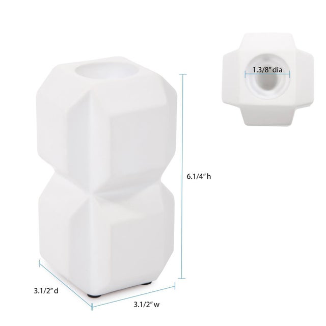 Double Cubic Candle Holder For Sale In Chicago - Image 6 of 9