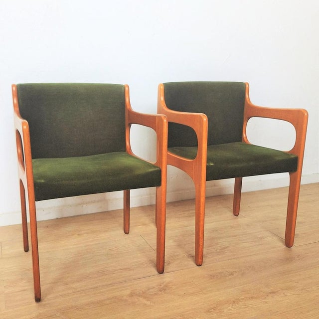 Vintage Scandinavian Style Armchairs, 1960s, Set of 2 For Sale - Image 4 of 7