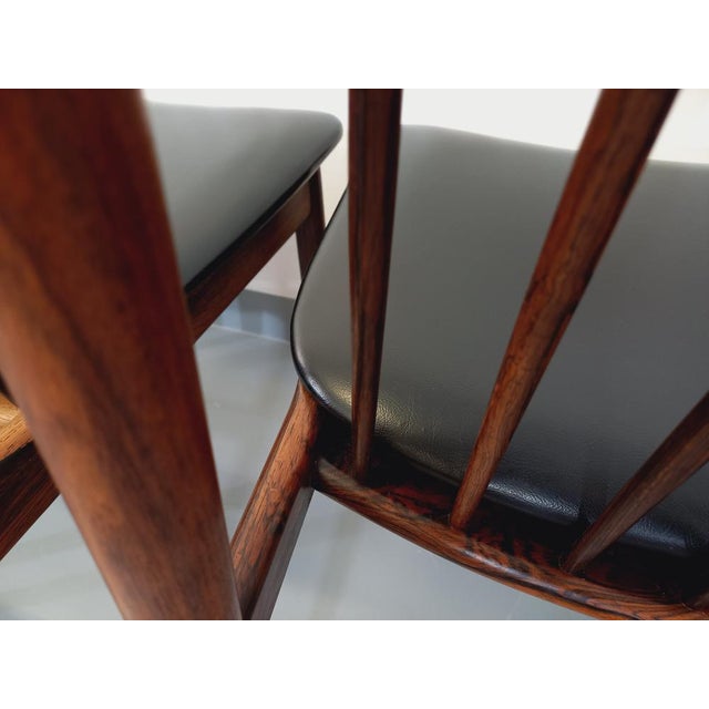 Vintage Scandinavian Style Chairs in Rosewood by Ernst Martin Dettinger for Lucas Schnaidt, 1960s, Set of 4 For Sale - Image 16 of 18