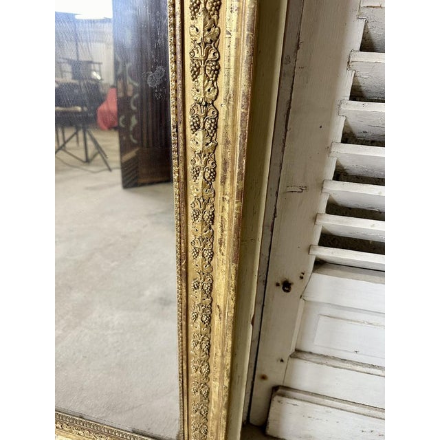 Louis XVI Style Golden Mirror For Sale - Image 6 of 14