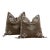 Pair of Desert Ember Silk Rug Pillows For Sale