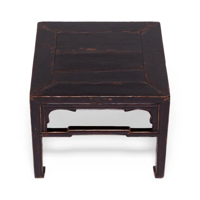 Early 20th Century Chinese Lacquered Fang Deng Side Table, c. 1900 For Sale - Image 5 of 7
