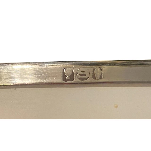 Silver Metal Table Lamp with White Acrylic Shade, Italy, 1970s For Sale - Image 6 of 7