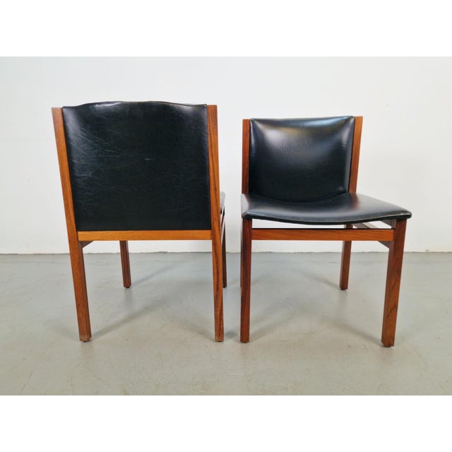 Vintage Rosewood Chairs by Tito Agnoli for La Linéa, Italy, 1960, Set of 2 For Sale - Image 9 of 10