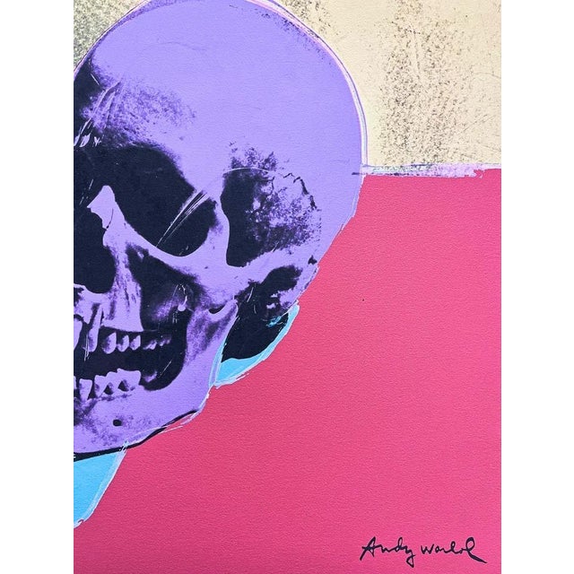 After Andy Warhol, Skull on a Red Background, 1980s, Print For Sale - Image 4 of 6