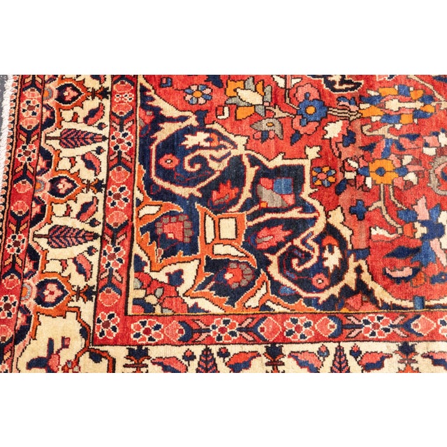 Semi-Antique Hand-Knotted Persian Bakhtiari Rug 5'5" X 8'9" For Sale - Image 14 of 18