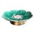 Late 19th Century Majolica Pond Lily Footed Compote For Sale
