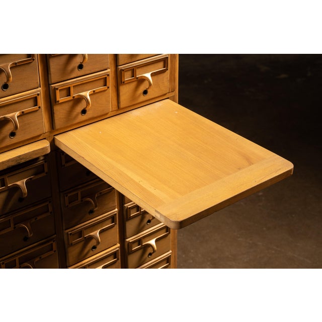 MCM 60-Drawer Maple Card Catalog by Library Bureau For Sale - Image 9 of 17