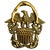 This vintage solid brass door knocker makes a commanding, distinguished accent to your entryway. Cast in the likeness of...