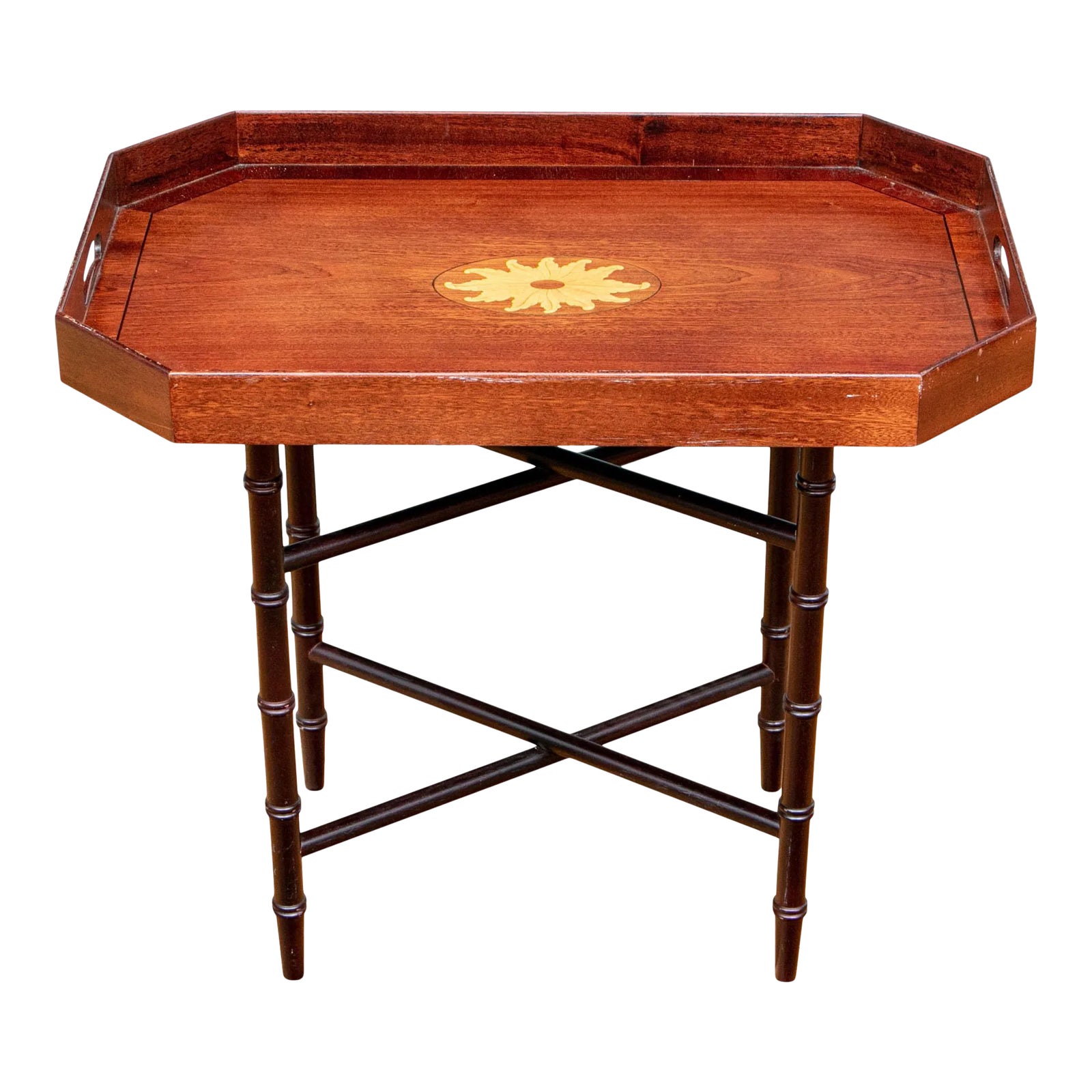 Late 20th Century Blake's Trays English Mahogany Tray Cocktail Table