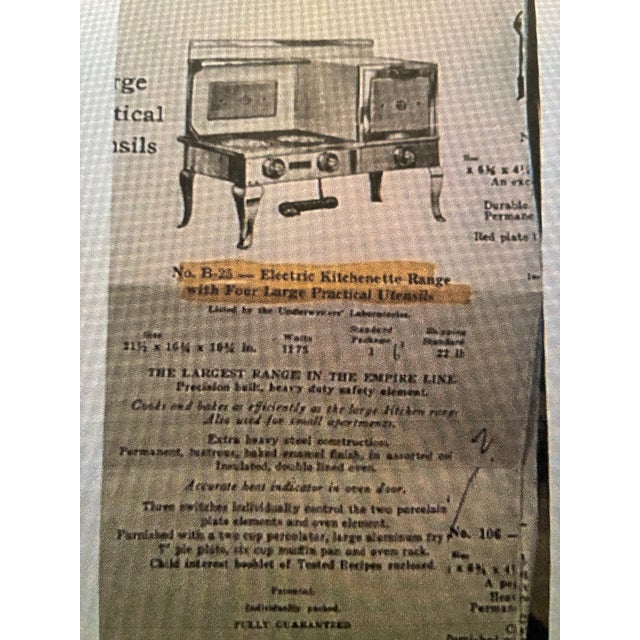 Antique Child’s Electric Range by Empire, Metal Ware For Sale - Image 12 of 12