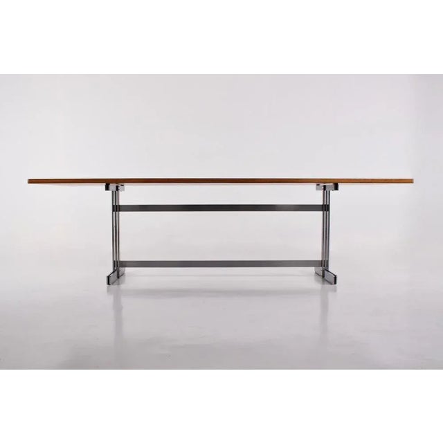 Brown Table by Jules Wabbes, 1970s For Sale - Image 8 of 10