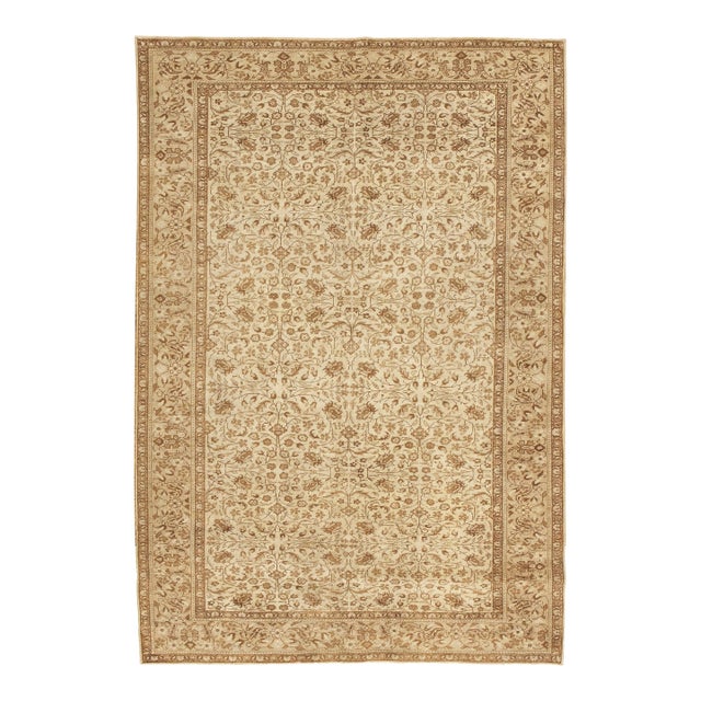 Vintage Turkish Sivas Area Rug 4'10 X 7'2 For Sale