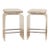 Mid 20th Century Lucite Pair of Stools With Seat Pads, Pair For Sale
