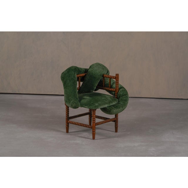 Wood Vintage Bobbin Chairs from Corina Olaru, Holland, 1930s, Set of 2 For Sale - Image 7 of 12