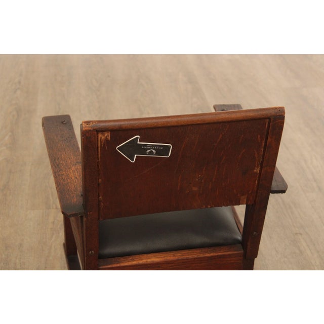 Antique Mission Oak Children's Rocking Chair For Sale - Image 12 of 12