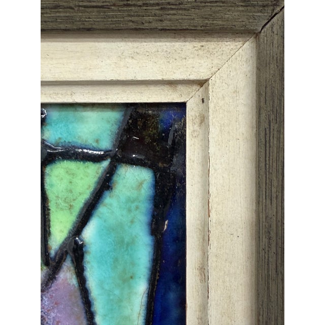 1960s Harris G. Stron Twelve Ceramic Tile Modernist Woman's Portrait For Sale - Image 11 of 14