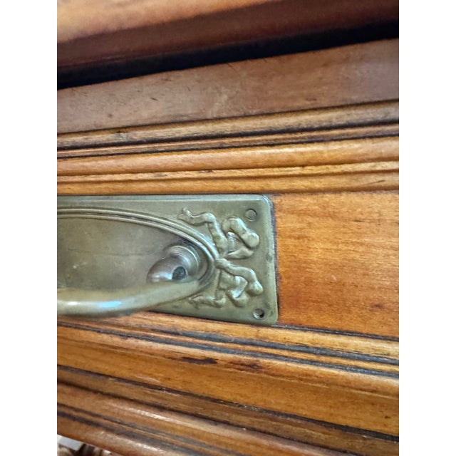 Antique French Louis XVI Style Fruitwood Writing Table/Vanity For Sale - Image 12 of 14