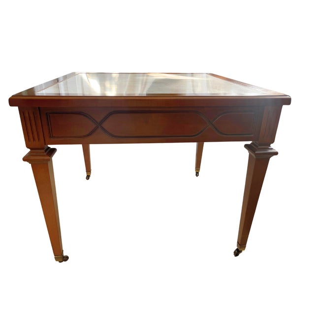 Mid 20th Century Mersman Marble Top Walnut End Tables For Sale - Image 6 of 8