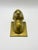 Late 20th Century Vintage Solid Brass Ram Head Wall Mount | Hollywood Regency Animal Bust Decor For Sale - Image 5 of 7