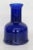 Mid Century Cobalt Blue Glass Wide Bottle Vase For Sale - Image 11 of 11