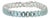 Octgaon Cut 41.5 Ct Blue Topaz Silver Tennis Bracelet Classic Line Design For Sale
