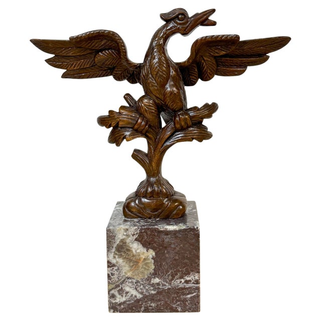 Georgian Carved Mahogany Eagle Ornament, in the Manner of Thomas Chippendale For Sale - Image 9 of 18