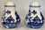 Chinoiserie Pagoda Motif Blue & White Salt & Pepper Shakers - A Pair For Sale - Image 9 of 13