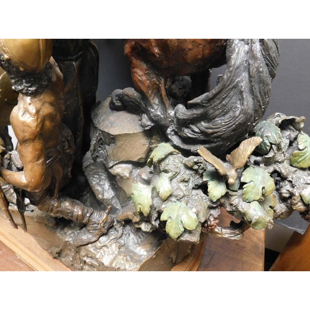 Metal Share Lorenzo Ghiglieri "St. Francis" Bronze Sculpture Signed &Numbered 1982 For Sale - Image 7 of 11