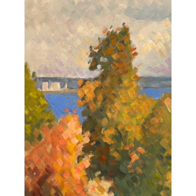 H. Lindmark, By the Sea, 1983, Oil on Canvas, Framed For Sale - Image 10 of 18