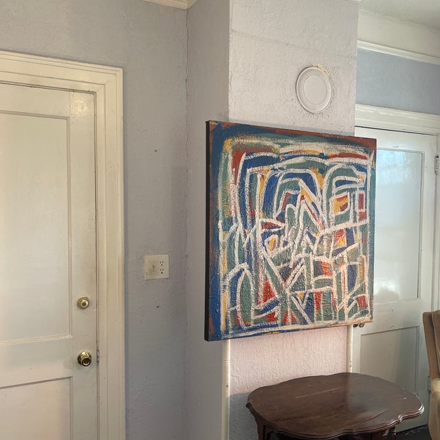 2020s “I See You” by John Frates Mid Century Modern Abstract Certificate of Authenticity With Invoice Unsigned Hang Multi-Directional, #1712 For Sale - Image 5 of 9