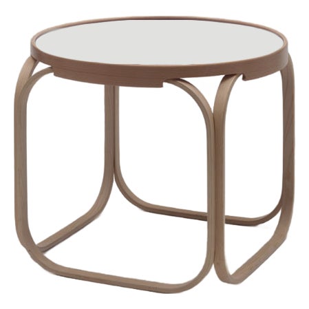 Coffee Table with Removable Wooden Tray with White Laminate Top by villahomecollection For Sale