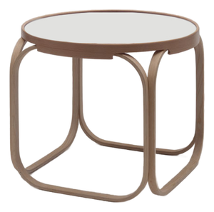 Coffee Table with Removable Wooden Tray with White Laminate Top by villahomecollection
