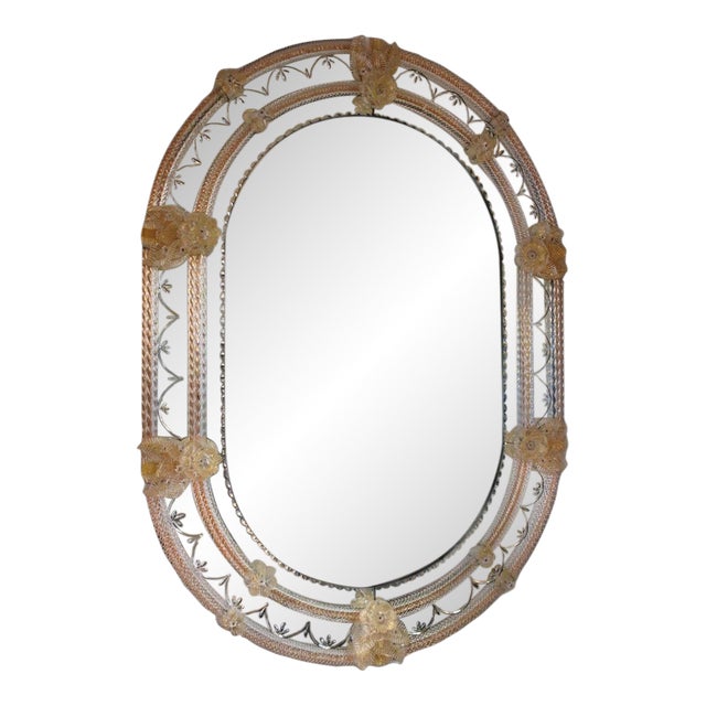 FratelliBarbini - Oval Venetian Mirror For Sale